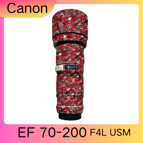 Lentes Canon EF70-200F4L USM  - Pele câmera, adesivo câmera - com alta resistência a arranhões, à prova d'água e com design elegante.